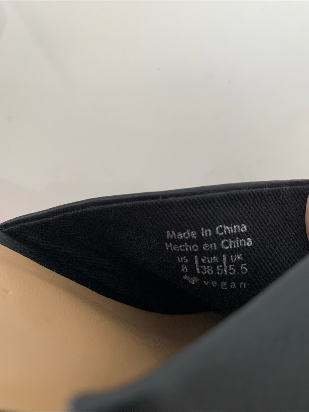 Call It Spring Black Pointed Mules Vegan with Wood-Textured Block Heel Size 8 - Picture 9 of 11